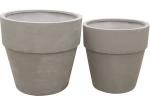 Fiber Clay Pots, outdoor pots, garden pots TR13 Tall Cube Planter Box