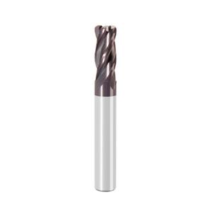 China 8mm HRC60 4 Flutes Radius End Mill Cutter For Metal AITiN Coated factory