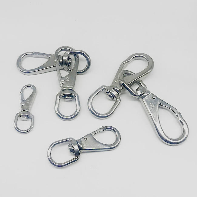 Stainless Steel Polished Swivel Snap Hook for Mining and Healthcare Applications