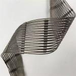 Sus304 316 Pliable 50mmx50mm Ferrule Metal Rope Mesh Solid Steel Wire Mesh