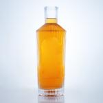700ml Unique Design Flint Glass Bottle for Gin Rum Champagne Brandy Whisky