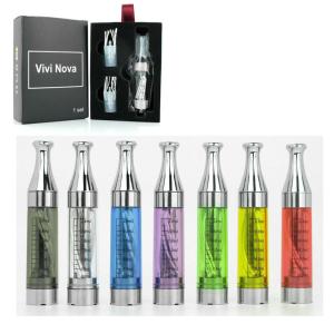 China Best Selling ecig t8 atomizer clearomizer T8--2.4ML metal drip tip factory