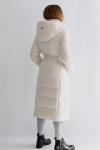 FODARLLOY Wholesale ladies warm hooded cotton-padded clothes slim long down