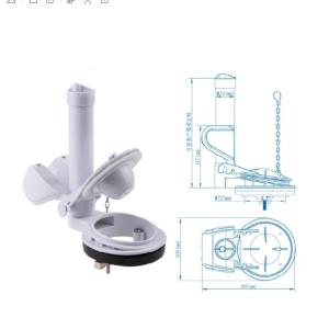China Hotel And Toilet White Plastic Toilet Flush Flapper For Most 3-In Flush Valves In White factory