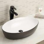 High Density Counter Top Bathroom Sink 750mm 800mm White Heat Resistant