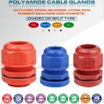 IP68 Waterproof Polyamide Nylon Metric Thread MG Cable Gland (Divided Type) for