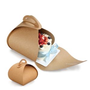 China OEM Biodegradable Cake Box Kraft Paper Bakery Boxes For Pastry Packaging on sale