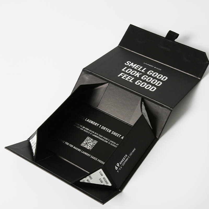Cardboard Magnetic Folding Box With Ribbon , Book Shaped Magnetic Packaging Boxes