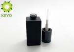 Matte Black Square Glass Bottle For Foundation Or Essential Oil