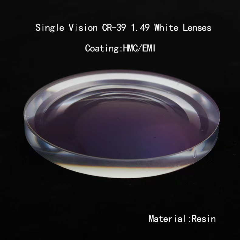 1.49 Single Vision UC/HC/HMC EMI Optical Lens White Optical Single Vision Lenses