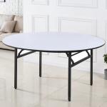 OEM Round Plastic Folding Table MDF Folding Round Banquet Tables