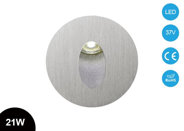 3W IP40 Mini Aluminum Indoor LED Step Light / Indoor Stair Lighting Brushed