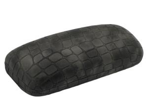China Crocodile Pattern PU Metal Clamshell Glasses Case factory