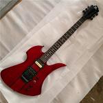 Custom style professional guitar playing, strange shape electric guitar, can be