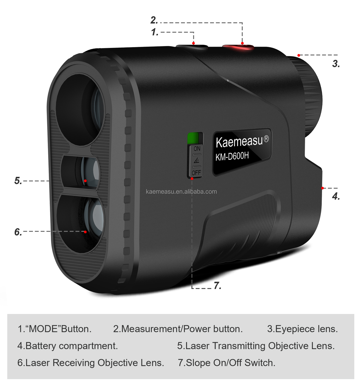 Mounted Laser rangefinder long distance meter golf rangefinder Mini Range finder telescope