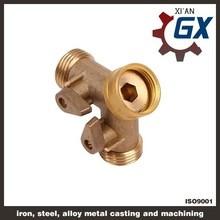 China Cast NPT Full Port Private Label on Handle Brass Three-way Ball Valve factory