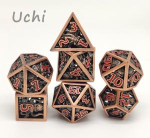 China Sturdy Nontoxic Resin Dice Set , Multipurpose Tiny Polyhedral Dice factory