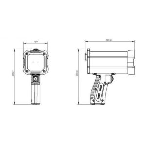 Dual AC DC Ndt Equipment Handheld LED UV Lamp DG4020