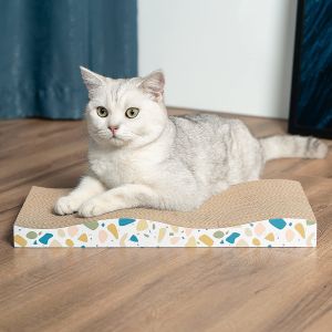 China Durable Corrugated Cardboard Scratching Board for Indoor Cats, Heavy Duty, Double-Sided Usability, Recyclable with Catnip factory