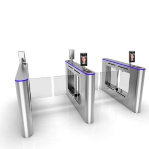 280mm Face Recognition Turnstile Fingerprint Reader 304 Stainless Steel