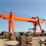 A Shape Legs Box Double Girder Gantry Crane Skeleton Structure Electrical