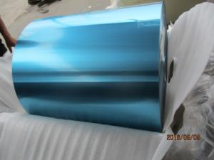 China Fin Stock Colorful Epoxy Coated Aluminum Foil 0.095MM With Various Width factory