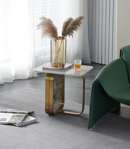 China Stainless Steel Marble Coffee End Table Occasional Tables Combination factory