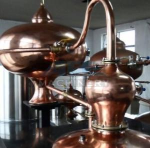 China Home alcohol distiller, alcohol distillation equipment & Vodka,Whiskey,Gin Copper Distillery For Sale factory