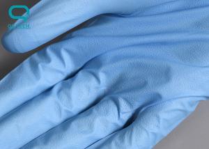 China Blue Ambidextrous Disposable Clean Room Nitrile Gloves Class 10 ISO9001 factory