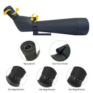 China 20X60X80 Multi Coated Optics Spotting Scope For Bird Watching factory