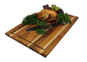 China Popular Antimicrobial Bamboo Cutting Block , Oak Cutting Board For Kitchen factory