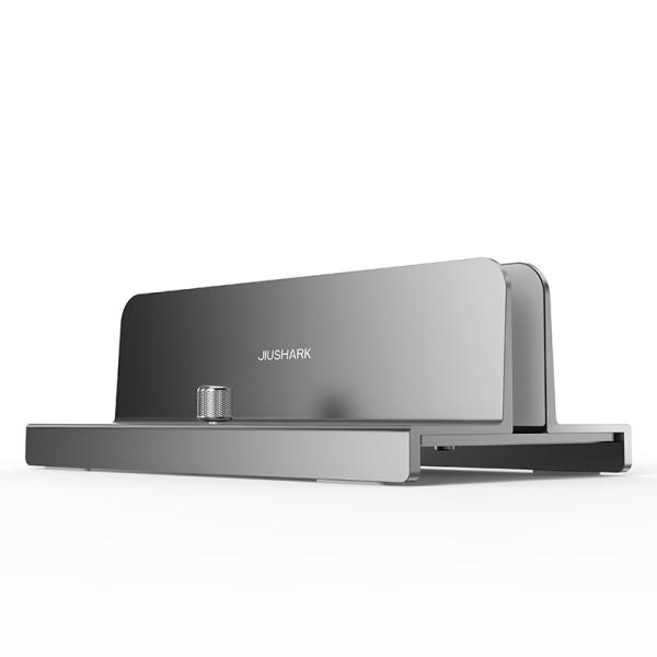 China 432g 34mm Thickness Alloy Vertical Laptop Stand / Upright Computer Stand factory