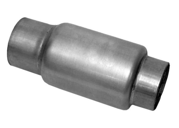 Race Bullet 3 In Inlet 3 In Outlet Stainless Steel Exhaust Resonator 6.5 In