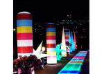 Party Inflatable Light Tube 5m Height Customized Color Weather Resistant
