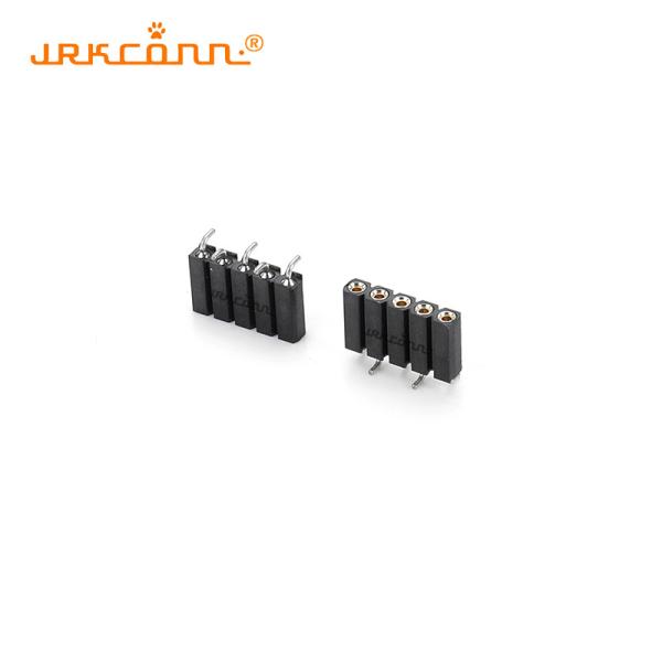 Brass Terminals 2.54mm Pitch SMT Pin Female Connector for Single Row Header PCB