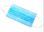 Super Soft Cloth 3 Ply Sterile Disposable Mask , Face Mask Earloop 3 Ply