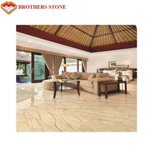 China High Hardness Sofitel Gold Marble Floor Tile For Wall / Decoration factory
