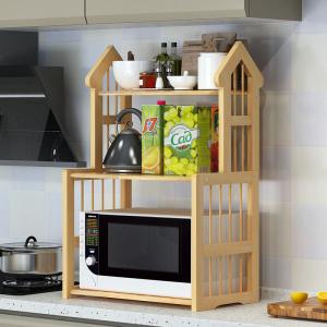 China ODM Kitchen Bakers Microwave Oven Shelf Rack Storage Assembled factory