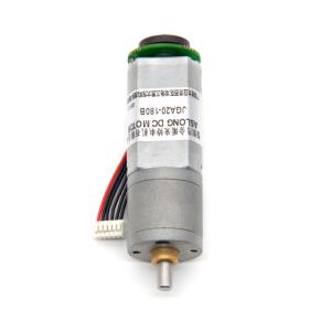 China 12v Dc Motor With Encoder JGA20-180B 12V 53RPM 1:150 12v Dc Motor Brushes 4mm Shaft 12v Dc Motor factory