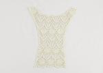 Embroidered Cotton Lace Collar Applique Water Soluble For Bridesmaid Dresses