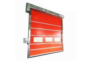China H2008 Durable High Speed Roll Up Door Full Transparent 1.5mm PVC Window factory