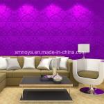 Fireproof B1 Grade 3D Board Acoustic Waterproof Purple Wall Panel for Living