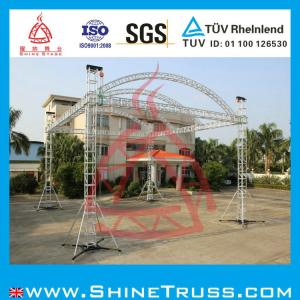 China wedding arc-roof truss display, aluminum stage trussing, concert truss. factory