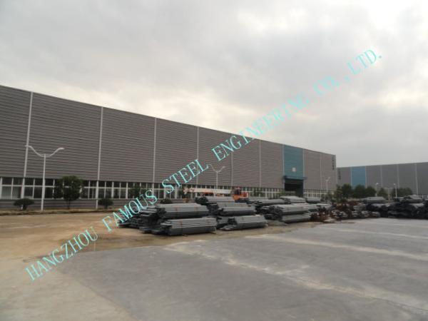 75 X 95 Multispan Prefab ASTM Industrial Steel Buildings , Fireproof Painting