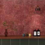 Red Acid-Resistance 200x200mm Interior Floor Ceramic Rustic Tile For Bedroom And