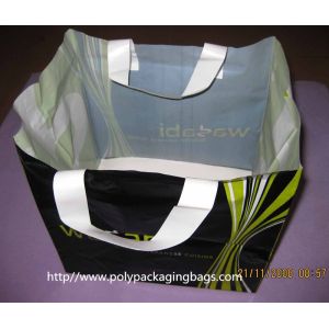 Hard Loop Handle Bags With Gravure Printing , Plastic Toy Bags