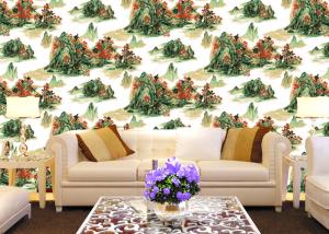 China Chinese Style contemporary wall coverings Mountains And Rivers For Sofa/TV Background factory