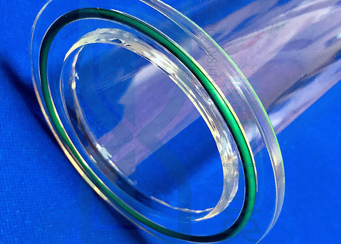80% UV Transparent Furnace Fused Silica Tube With Flanges