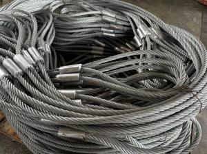 China stanchian Wire rope Oil less clean wire non lubracation 6x24+FC 22mm 24mm 26mm in different length delivery to ship factory