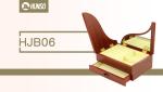 Piano Style Jewelry Organizer Box Mirror Foldable Book Shape Embossing